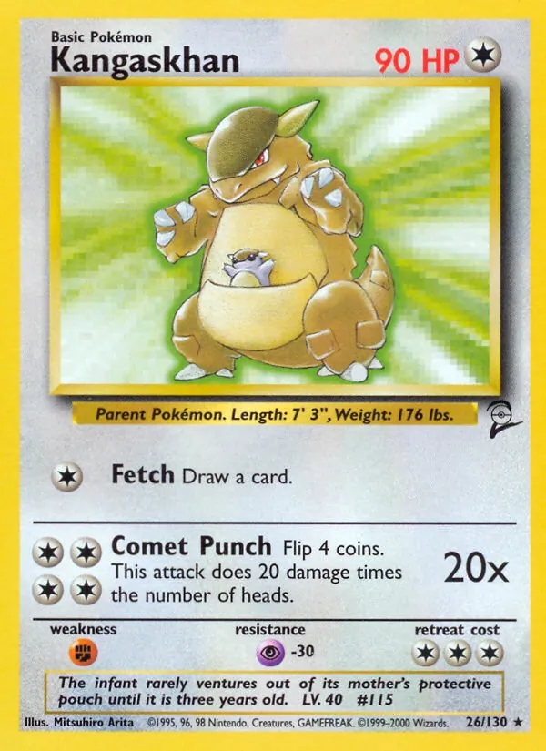 Kangaskhan Base Set 2 26/130
