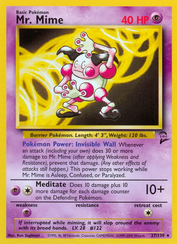 Mr. Mime Base Set 2 27/130