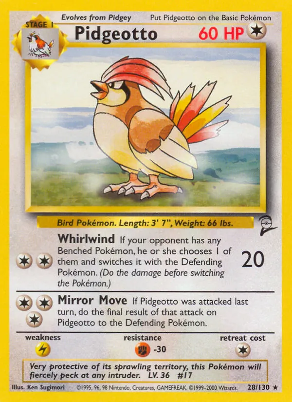 Pidgeotto Base Set 2 28/130