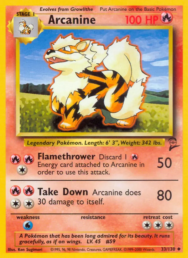 Arcanine Base Set 2 33/130