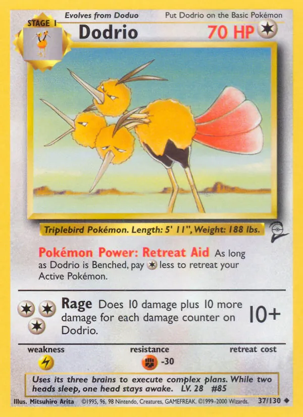 Dodrio Base Set 2 37/130