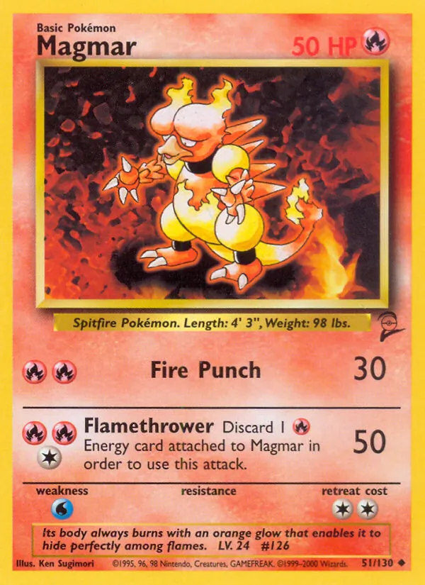 Magmar Base Set 2 51/130