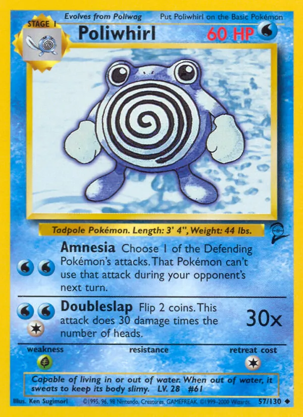 Poliwhirl Base Set 2 57/130