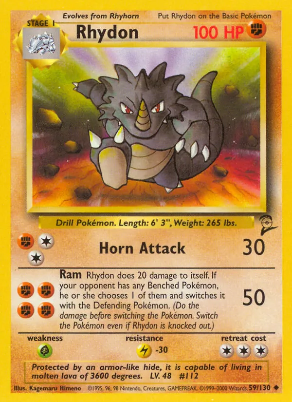 Rhydon Base Set 2 59/130