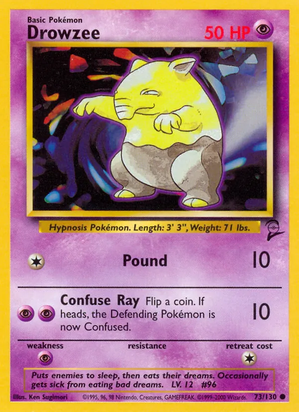 Drowzee Base Set 2 73/130
