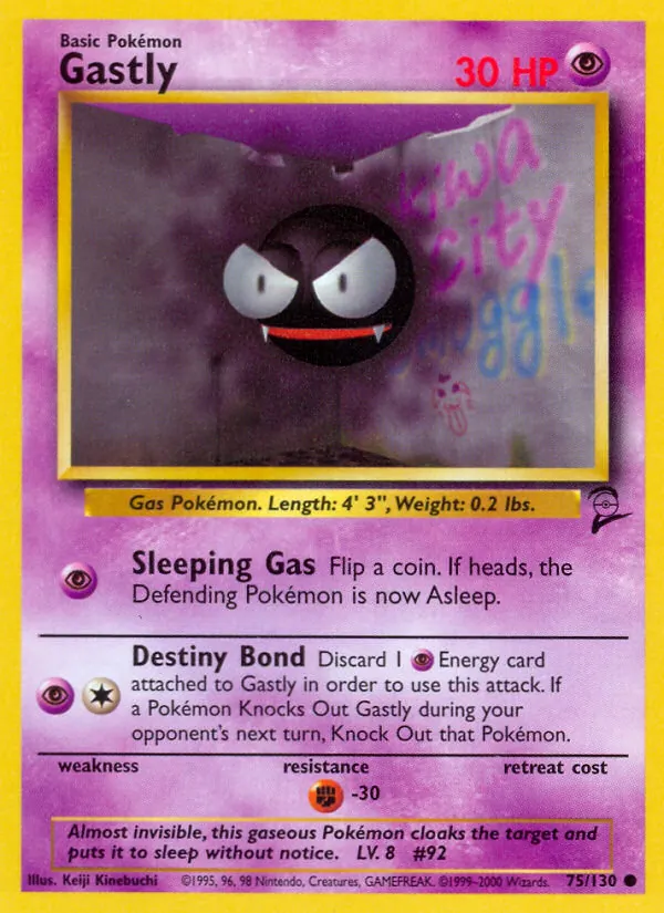 Gastly Base Set 2 75/130