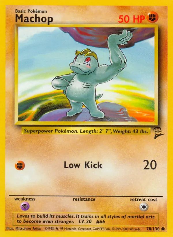 Machop Base Set 2 78/130