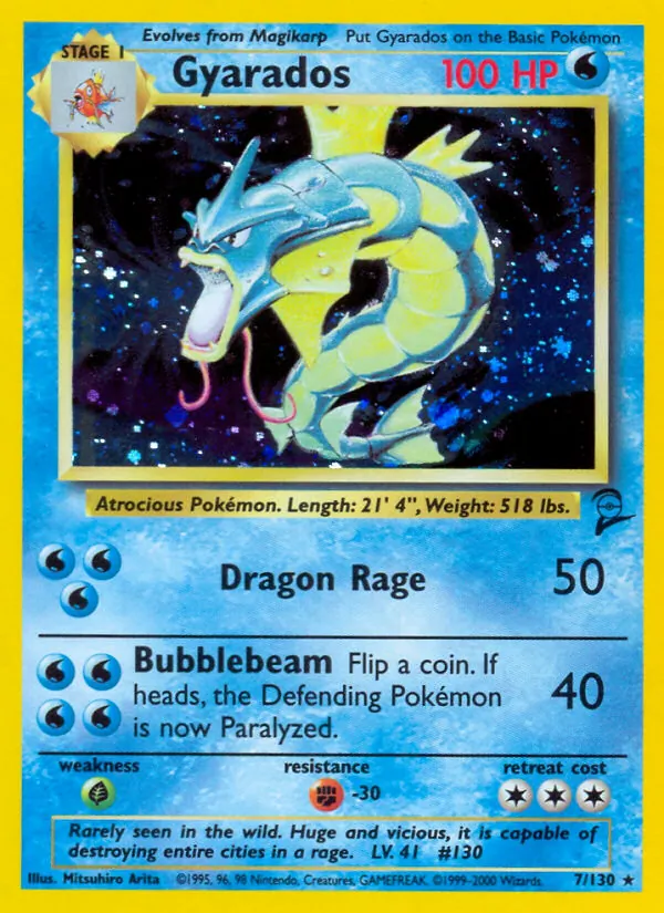 Gyarados Base Set 2 7/130