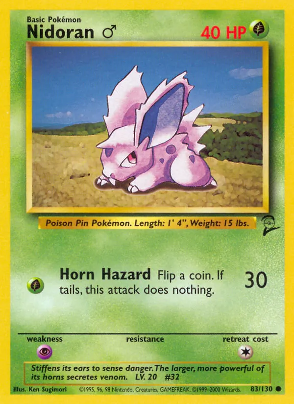 Nidoran♂ Base Set 2 83/130