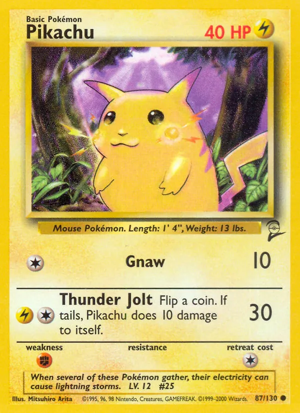 Pikachu Base Set 2 87/130