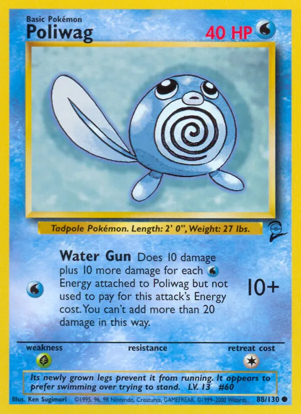 Poliwag Base Set 2 88/130