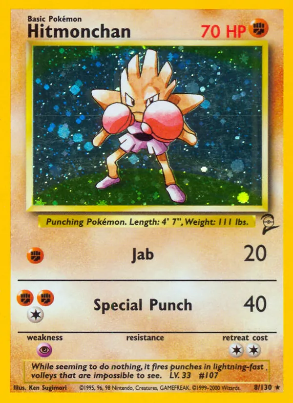 Hitmonchan Base Set 2 8/130