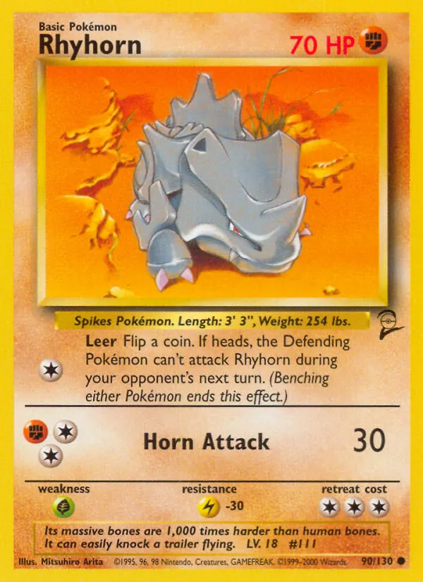 Rhyhorn Base Set 2 90/130