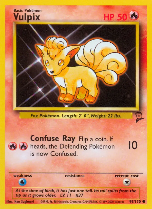 Vulpix Base Set 2 99/130