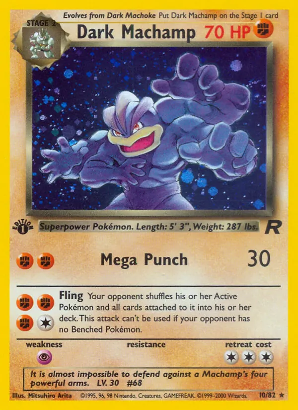 Dark Machamp Team Rocket 10/82