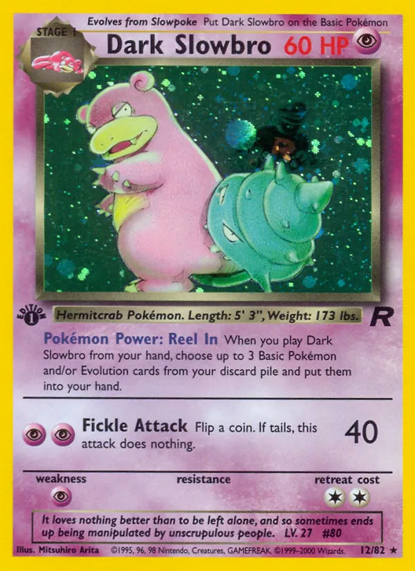 Dark Slowbro Team Rocket 12/82
