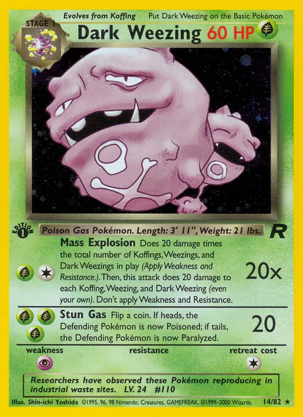 Dark Weezing Team Rocket 14/82