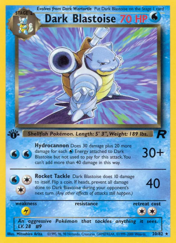 Dark Blastoise Team Rocket 20/82