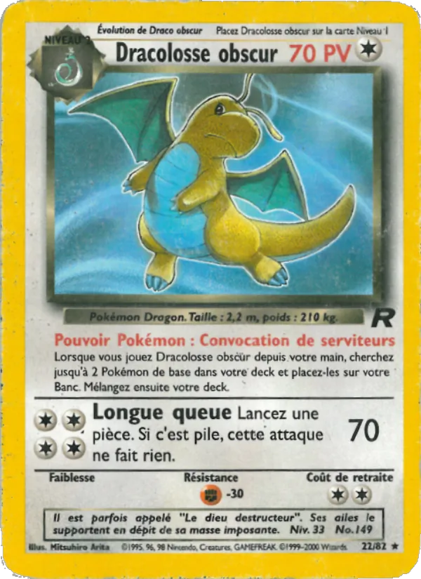 Dracolosse obscur Team Rocket 22/82