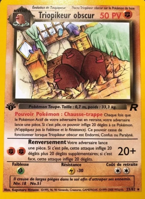 Triopikeur obscur Team Rocket 23/82