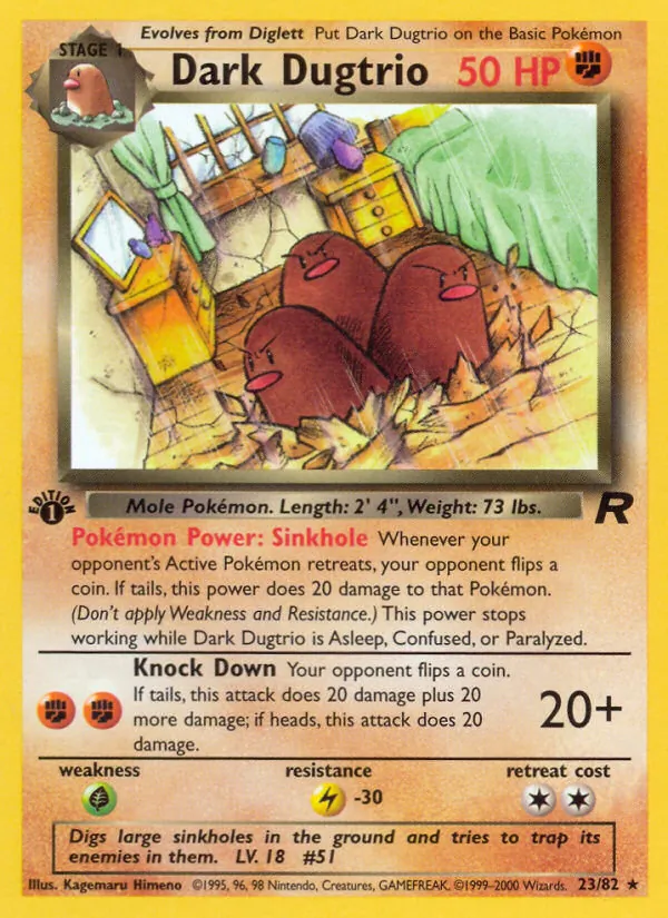 Dark Dugtrio Team Rocket 23/82