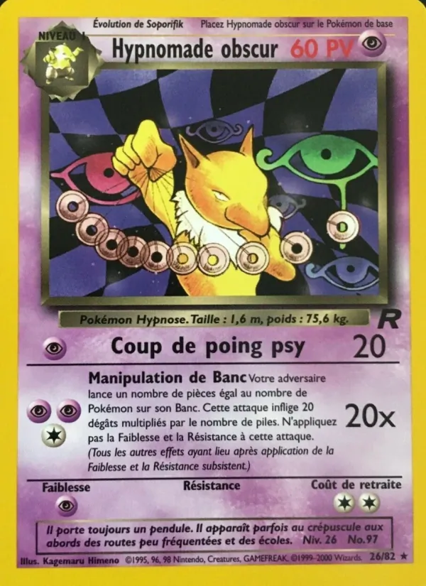 Hypnomade obscur Team Rocket 26/82