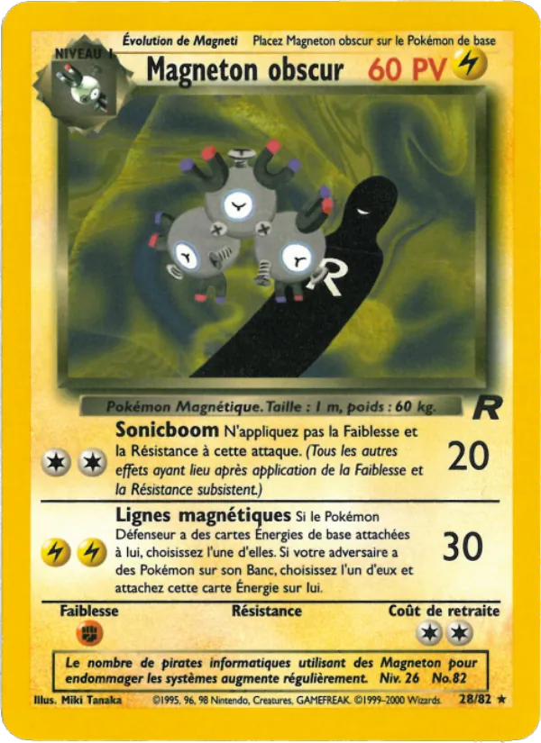 Magneton obscur Team Rocket 28/82