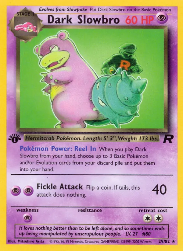 Dark Slowbro Team Rocket 29/82