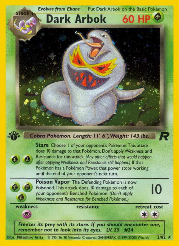Dark Arbok Team Rocket 2/82