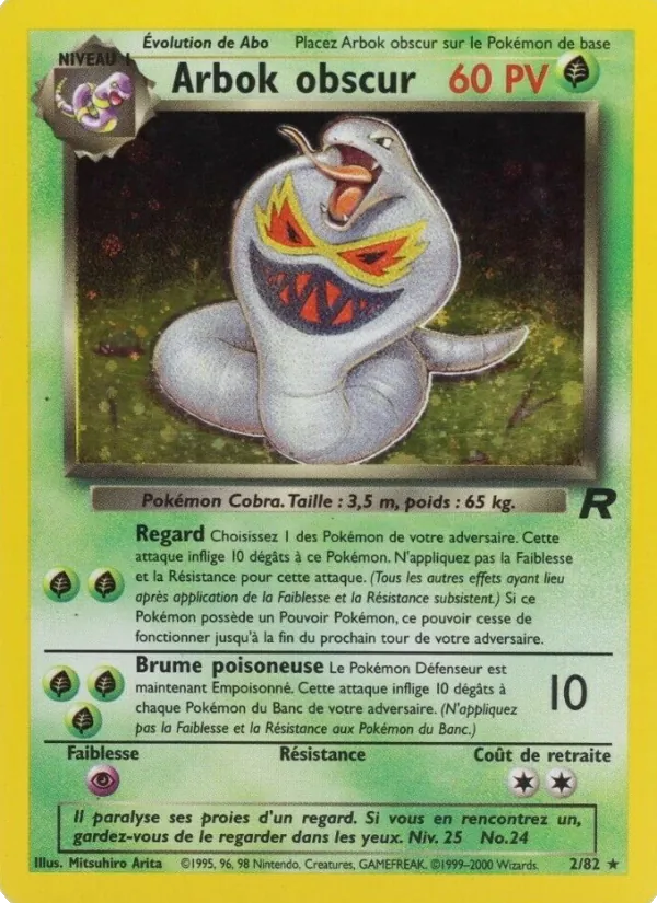 Arbok obscur Team Rocket 2/82