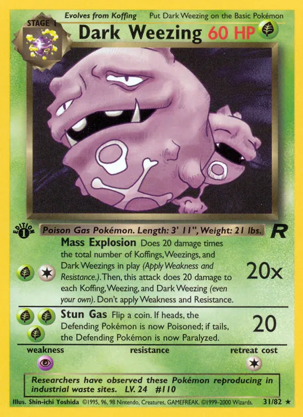Dark Weezing Team Rocket 31/82