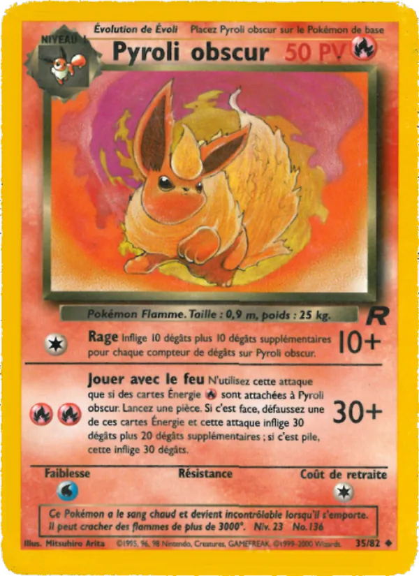 Pyroli obscur Team Rocket 35/82