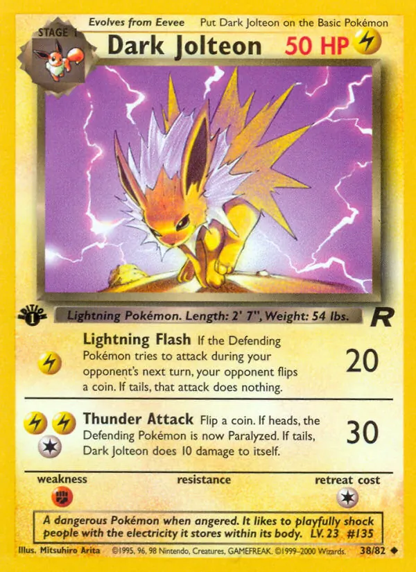 Dark Jolteon Team Rocket 38/82