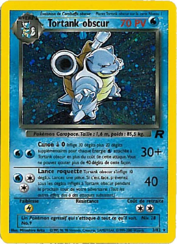 Tortank obscur Team Rocket 3/82