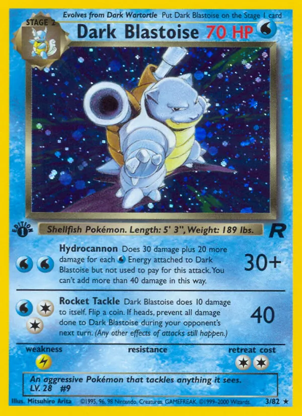 Dunkles Turtok Team Rocket 3/82
