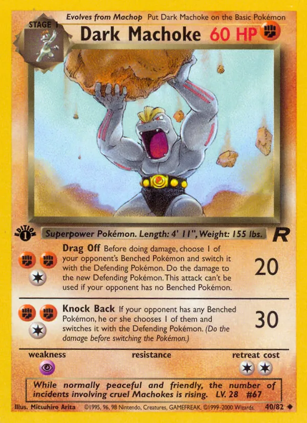 Dunkles Maschock Team Rocket 40/82