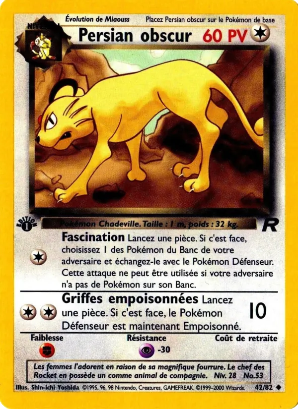 Persian obscur Team Rocket 42/82