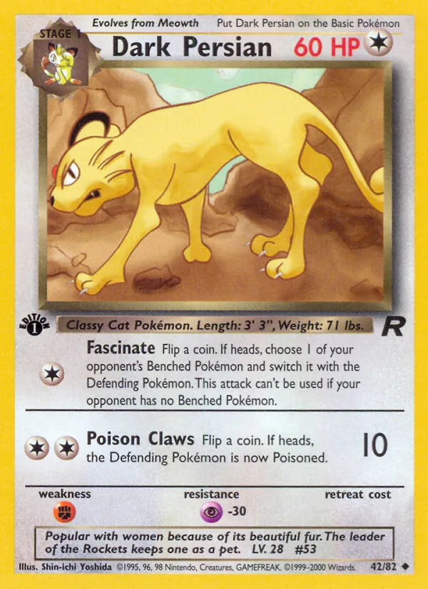 Dunkles Snobilikat Team Rocket 42/82
