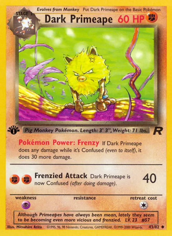Dark Primeape Team Rocket 43/82