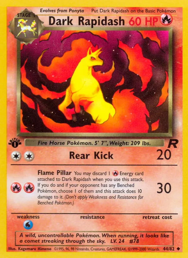 Dark Rapidash Team Rocket 44/82