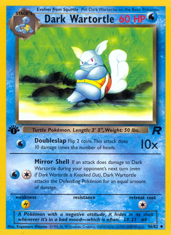 Dark Wartortle Team Rocket 46/82