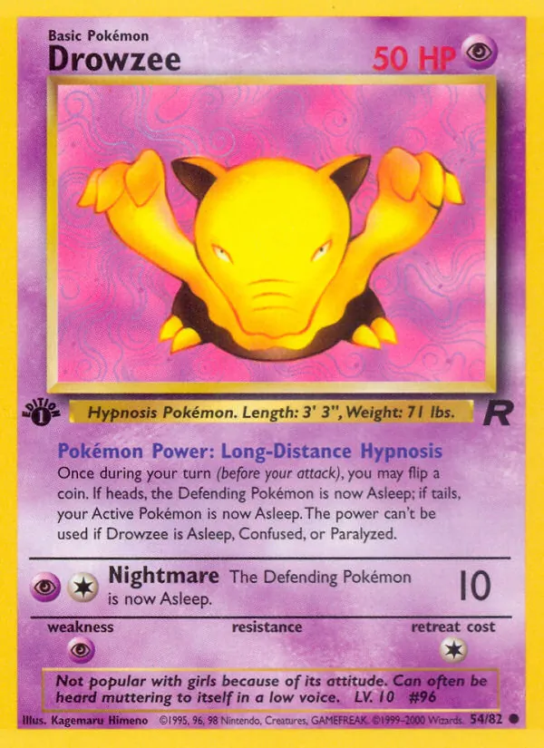 Drowzee Team Rocket 54/82