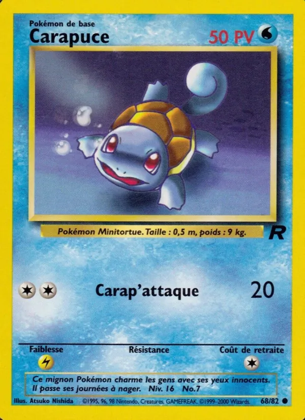 Carapuce Team Rocket 68/82