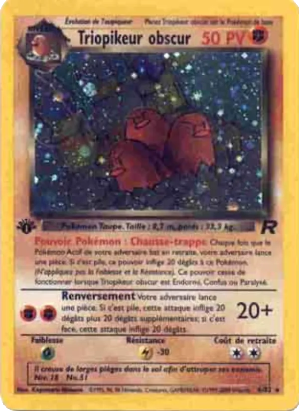 Triopikeur obscur Team Rocket 6/82