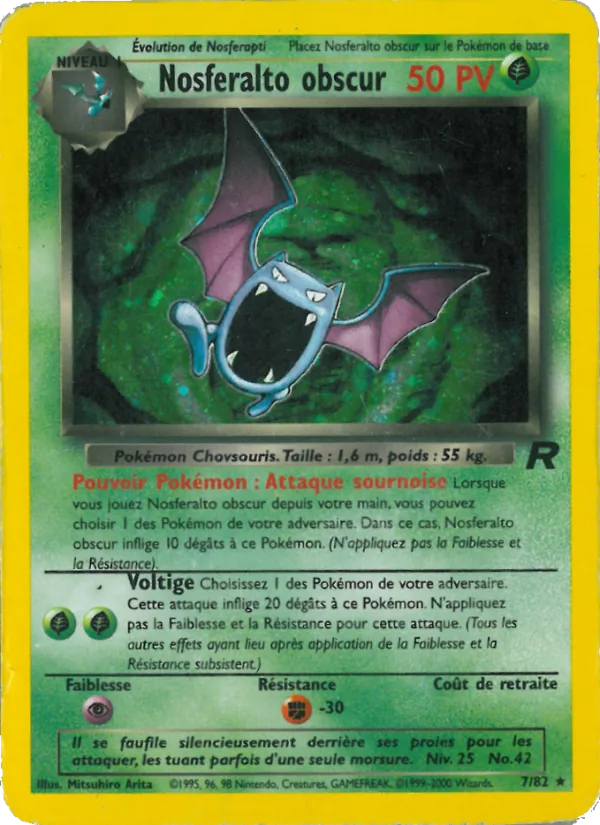 Nosferalto obscur Team Rocket 7/82