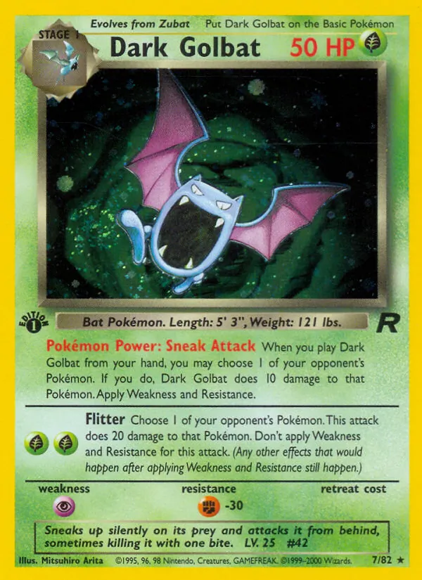 Dark Golbat Team Rocket 7/82