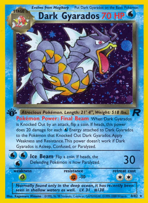 Dunkles Garados Team Rocket 8/82