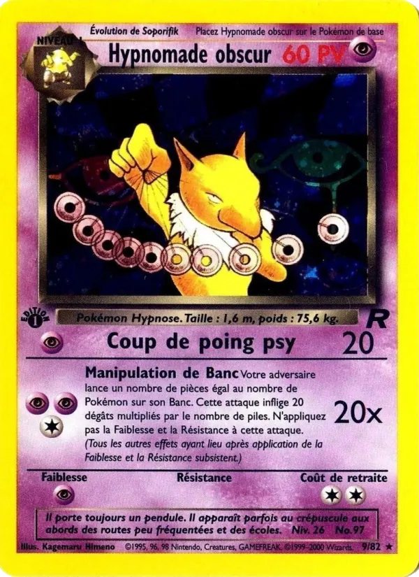 Hypnomade obscur Team Rocket 9/82