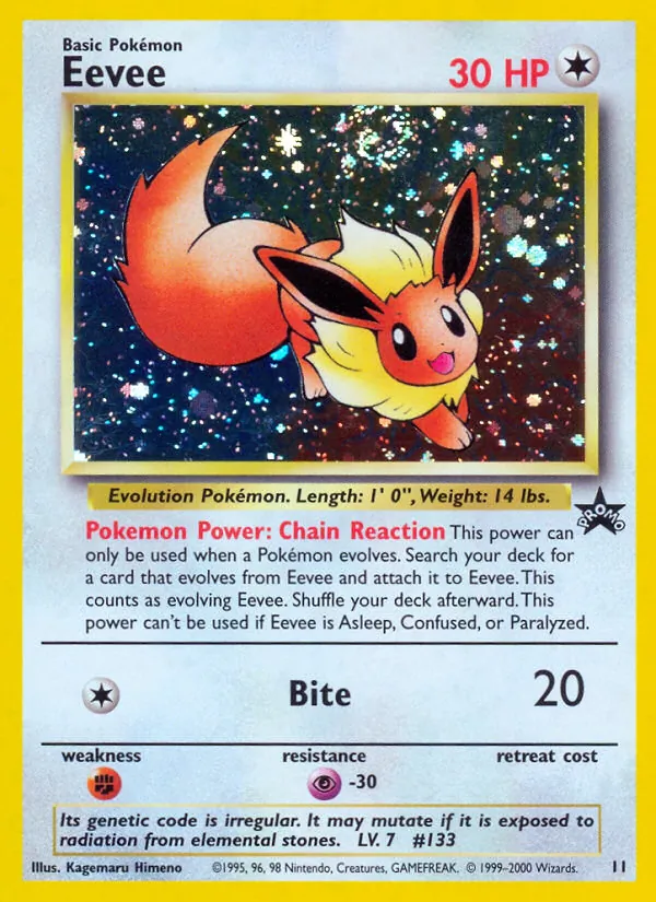 Eevee Wizards Black Star Promos 11/53