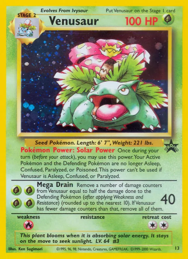 Venusaur Wizards Black Star Promos 13/53